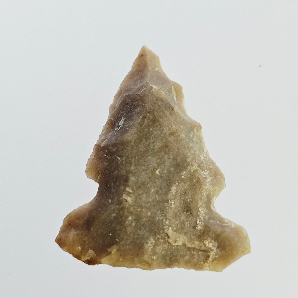 Ancient Chert Arrowhead Stone Projectile Point Side Notched Artifact Relic